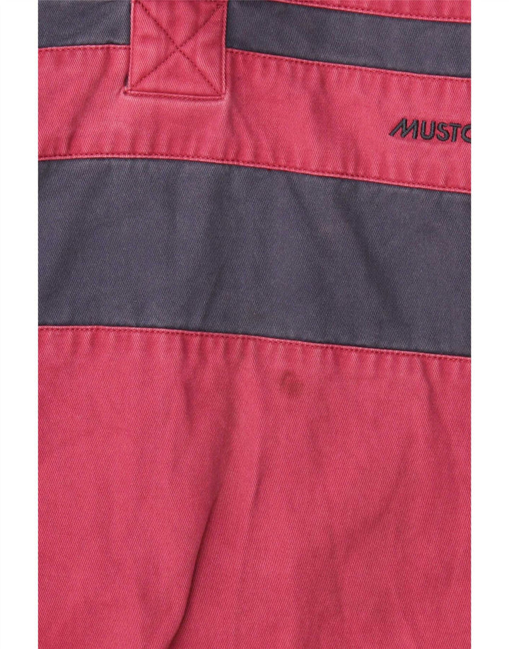 Musto Herren-Pullover-Hemd, groß, rot gestreift, Baumwolle