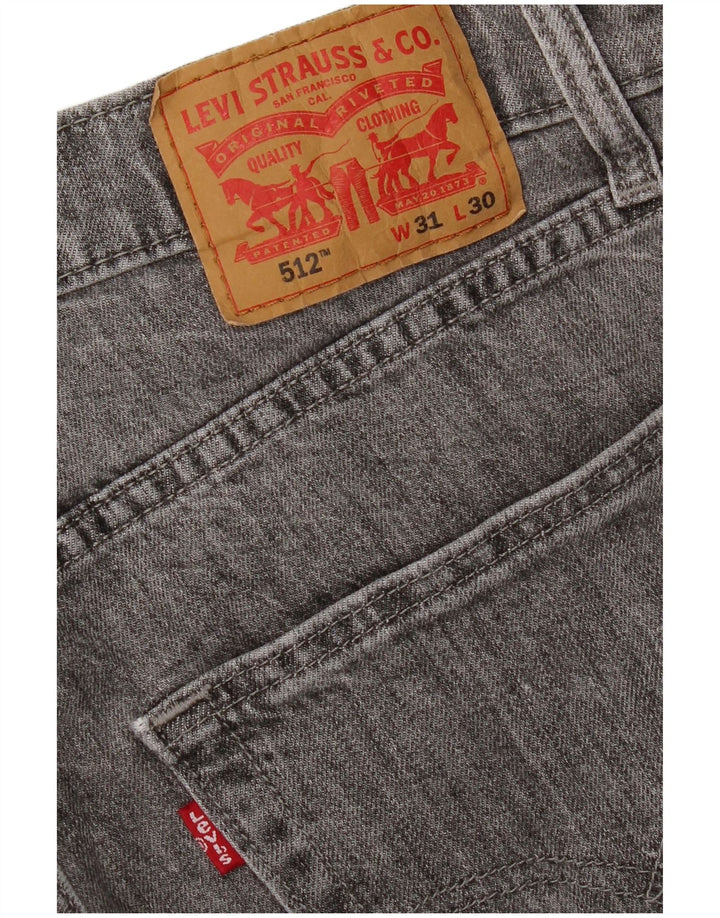 LEVI'S Herren 512 Slim Tapered Jeans W31 L30 Grau