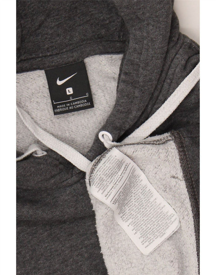 NIKE Mens Hoodie Jumper Large Grey Cotton Vintage Nike and Second-Hand Nike from Messina Hembry 