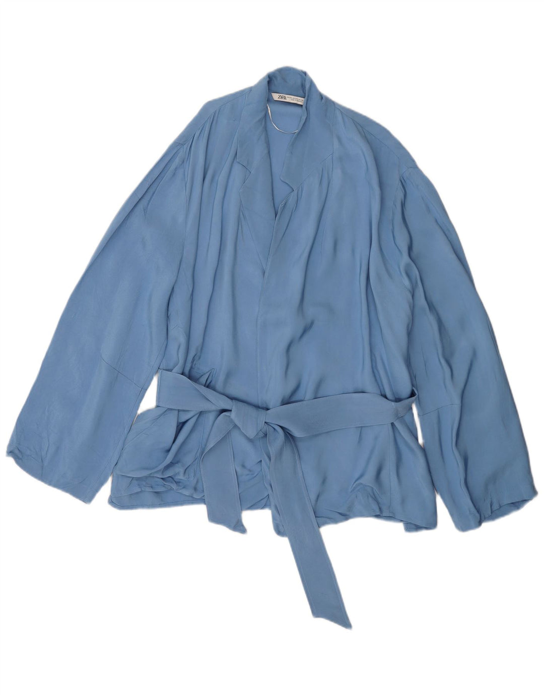 Zara Damen 2-teiliges Set UK 20 2XL W40 L31 Blaue Viskose