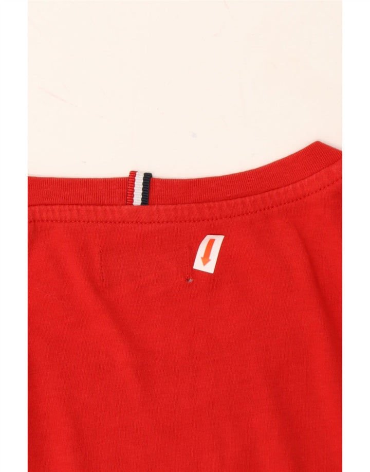 JACK & JONES Mens Graphic T-Shirt Top Small Red Colourblock Vintage Jack & Jones and Second-Hand Jack & Jones from Messina Hembry 