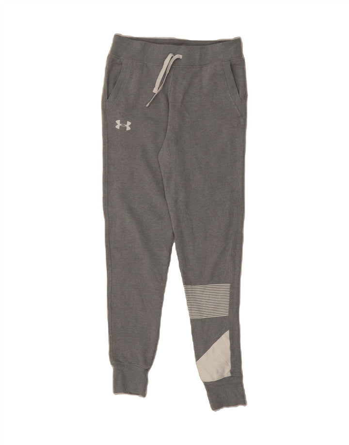 UNDER ARMOUR Boys Tracksuit Trousers Joggers 11-12 Years Large Grey Vintage Under Armour and Second-Hand Under Armour from Messina Hembry 