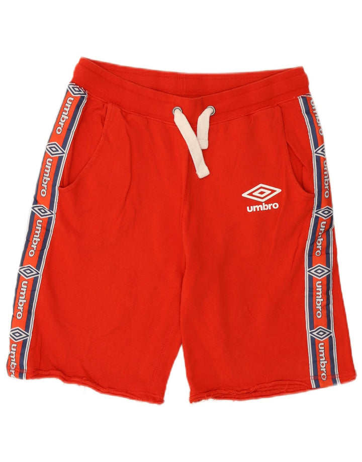 Umbro Herren Graphic Sport Shorts Mittelrote Baumwolle