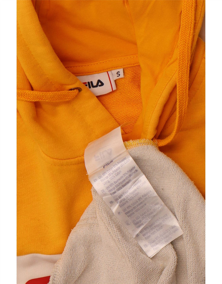 FILA Kapuzenpullover mit Grafik für Jungen, 13–14 Jahre, Größe S, Gelb, Farbblock