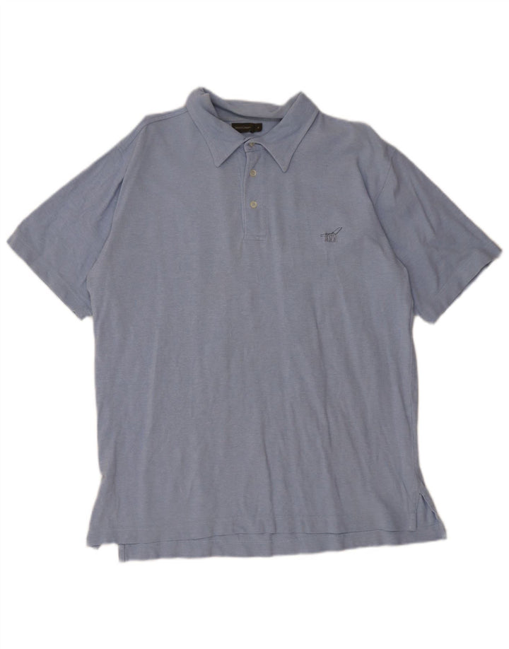 Henry Cottons Herren-Poloshirt, große blaue Baumwolle
