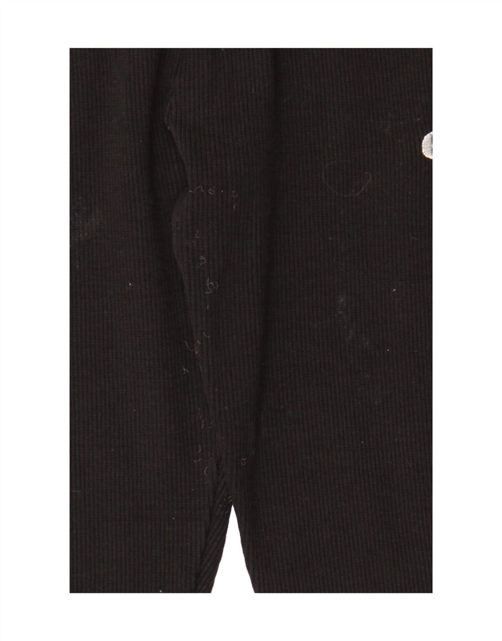 ELLESSE Womens Graphic Leggings UK 10 Small  Black Cotton Vintage Ellesse and Second-Hand Ellesse from Messina Hembry 