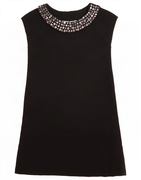 Zara Damen Etuikleid UK 8 Small Schwarz Acryl