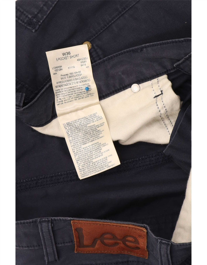 Lee Herren-Jeansshorts W36, groß, marineblaue Baumwolle