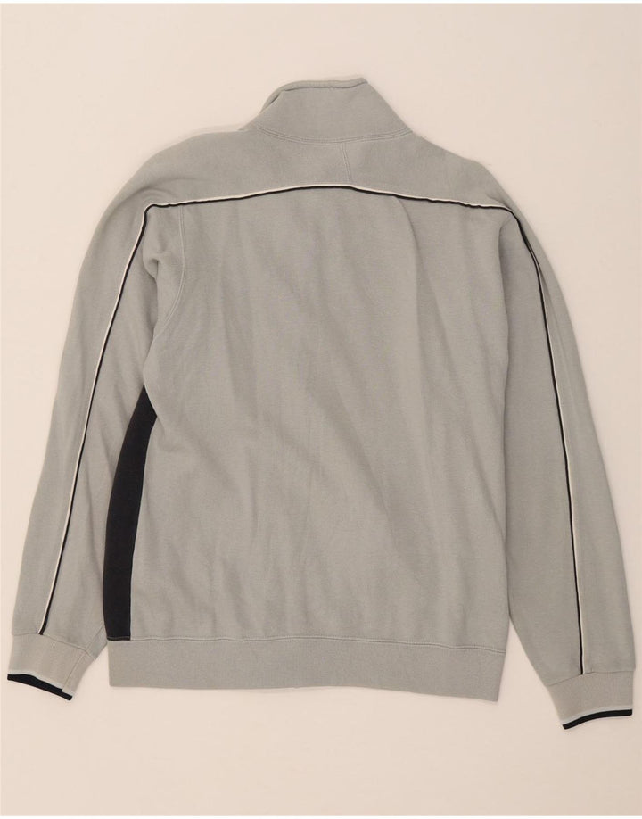 CHAMPION Herren-Trainingsanzug-Oberteil, Jacke, Größe S, Grau, Colourblock-Baumwolle