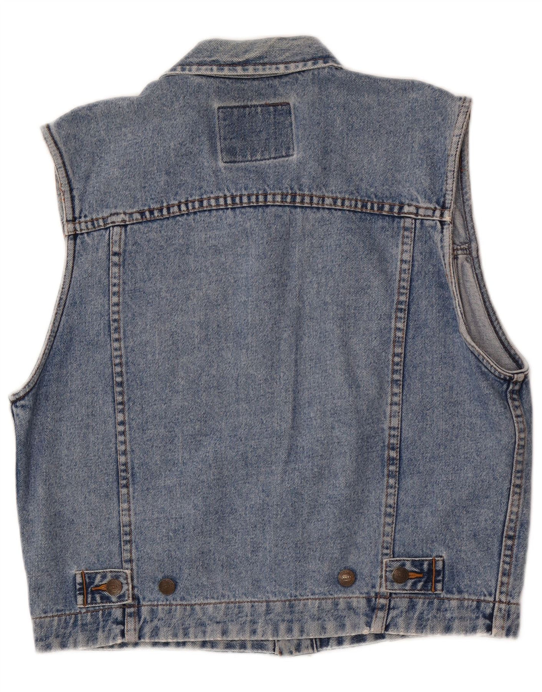 James Dillon Herren Jeansweste UK 36 Small Blau Baumwolle