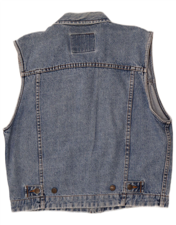 James Dillon Herren Jeansweste UK 36 Small Blau Baumwolle