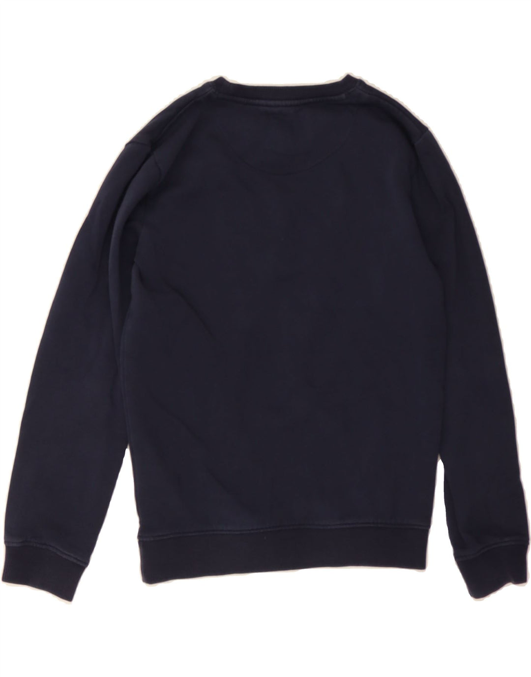 LYLE & SCOTT Boys Graphic Sweatshirt Jumper 12-13 Years Navy Blue Cotton Vintage Lyle & Scott and Second-Hand Lyle & Scott from Messina Hembry 