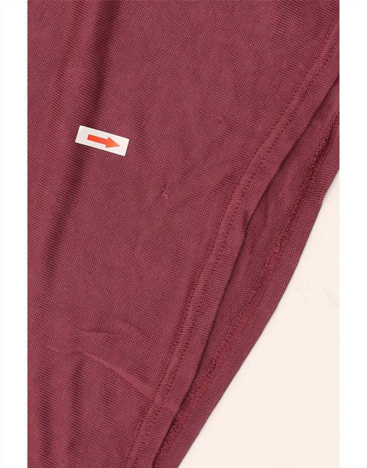 Zara Herren-Poloshirt, großes Burgunderrot, Lyocell