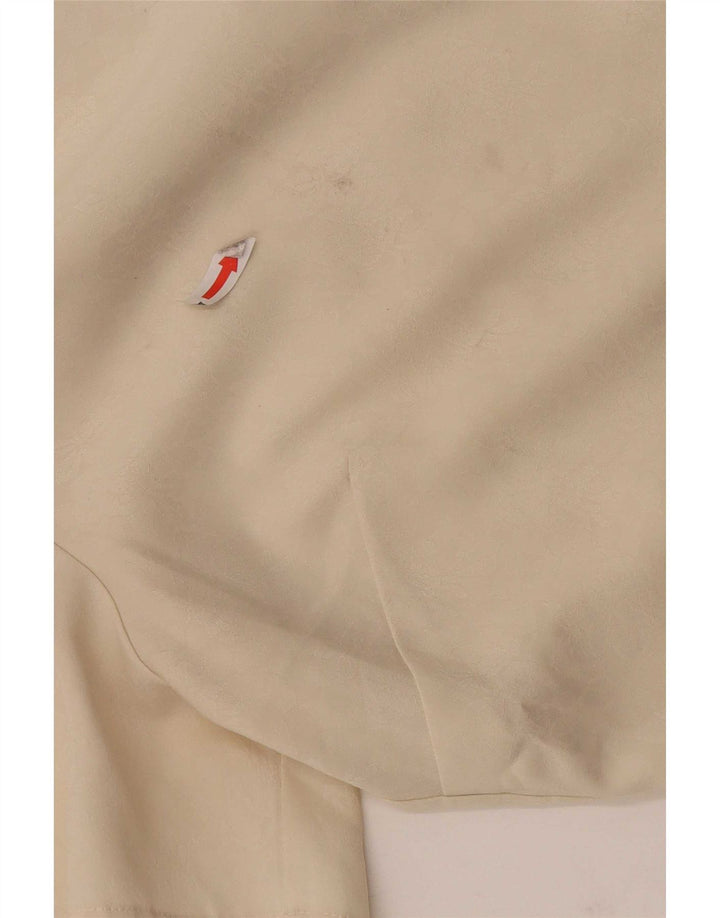 Marks & Spencer Damen Kurzarm-Hemdbluse UK 16 Large Beige