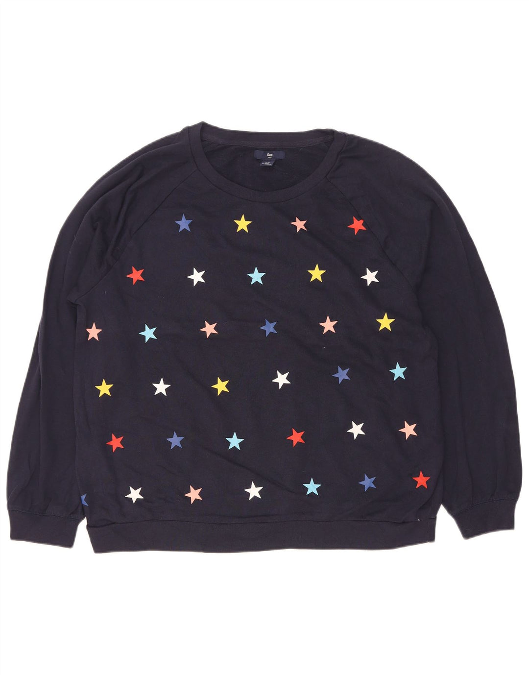 Gap Damen-Sweatshirt mit abstraktem Muster, UK 18, XL, Marineblau, Baumwolle