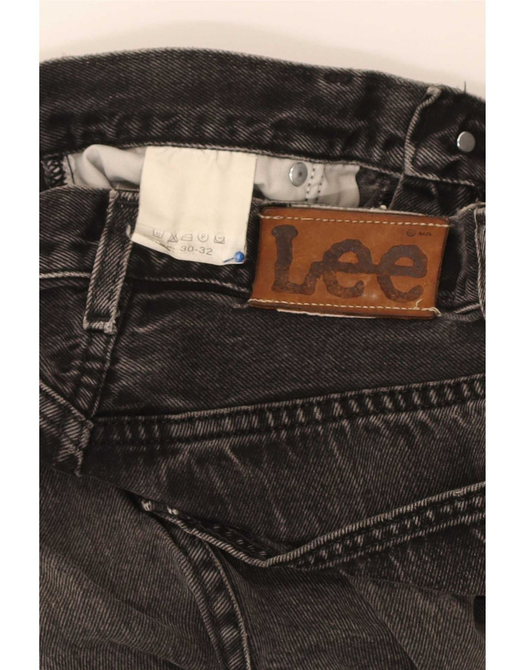 Lee Herren Straight Jeans W30 L32 Schwarz