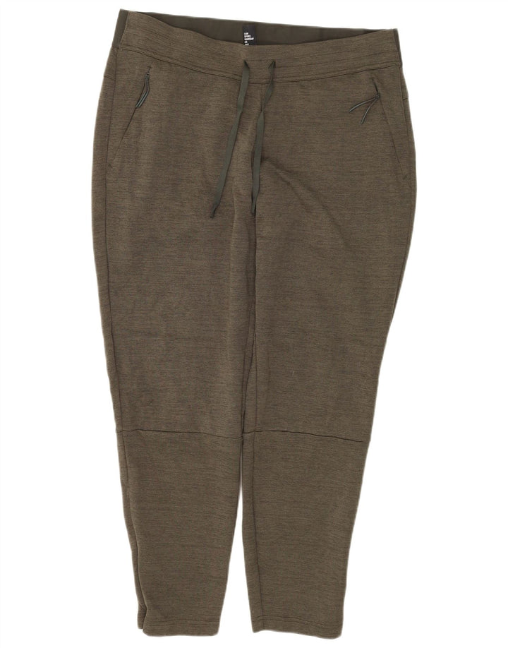 ADIDAS Damen Trainingshose UK 20/22 XL Khaki Flecked