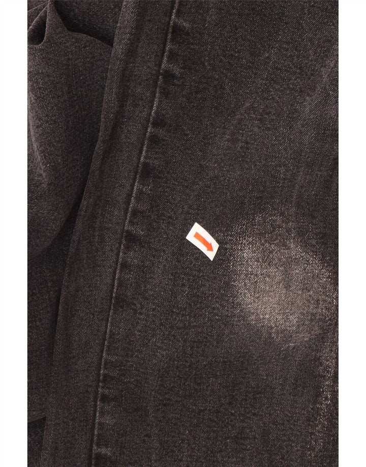 Lee Herren Straight Jeans W30 L27 Graue Baumwolle