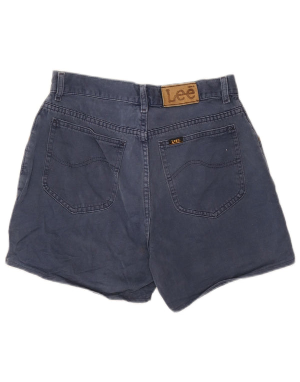 Lee Damen Jeansshorts W32 Large Blaue Baumwolle