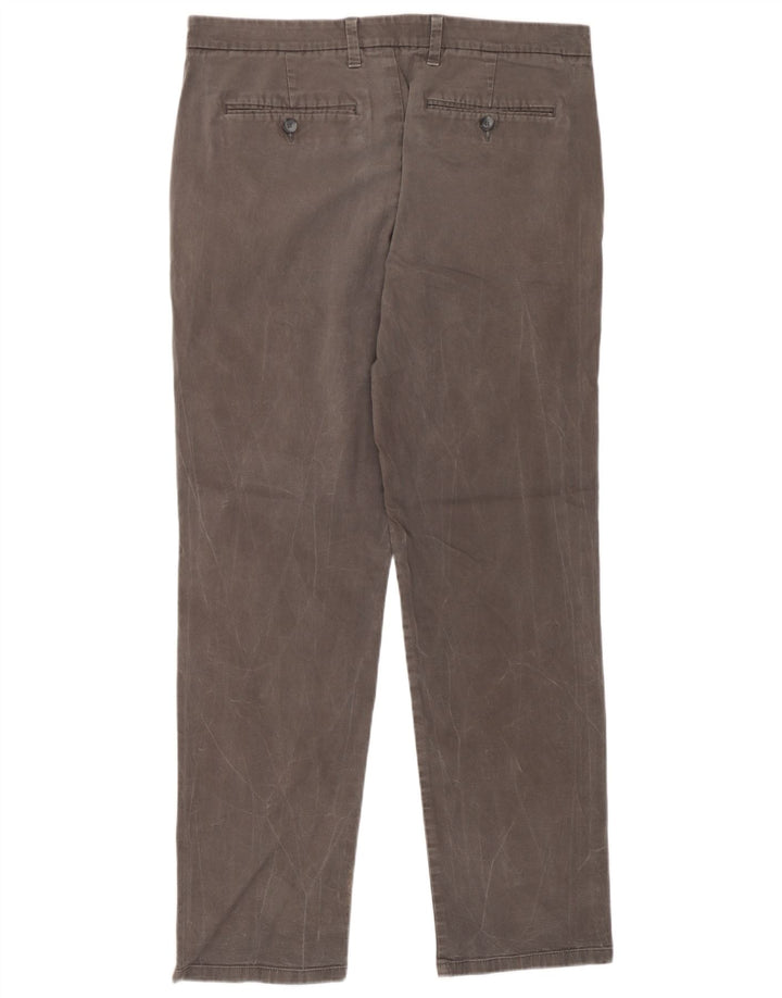 Marks & Spencer Herren-Chinohose mit normaler Passform, W34 L31, graue Baumwolle