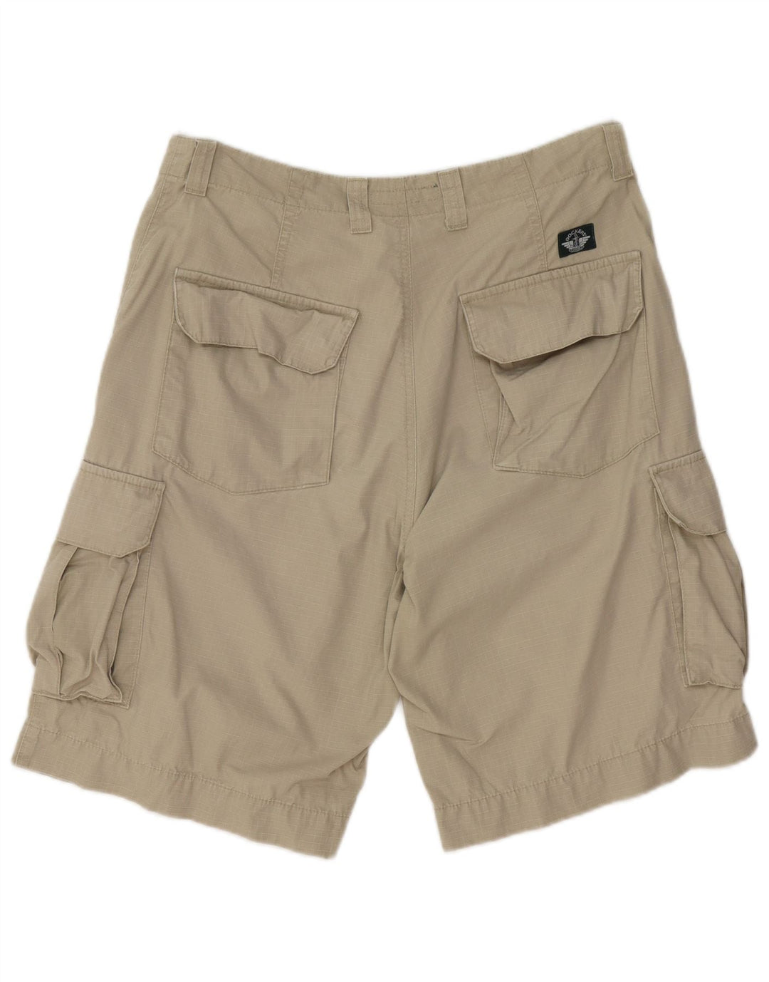 Dockers Khakis Cargo-Shorts für Damen, W36, großes Khaki-Karomuster