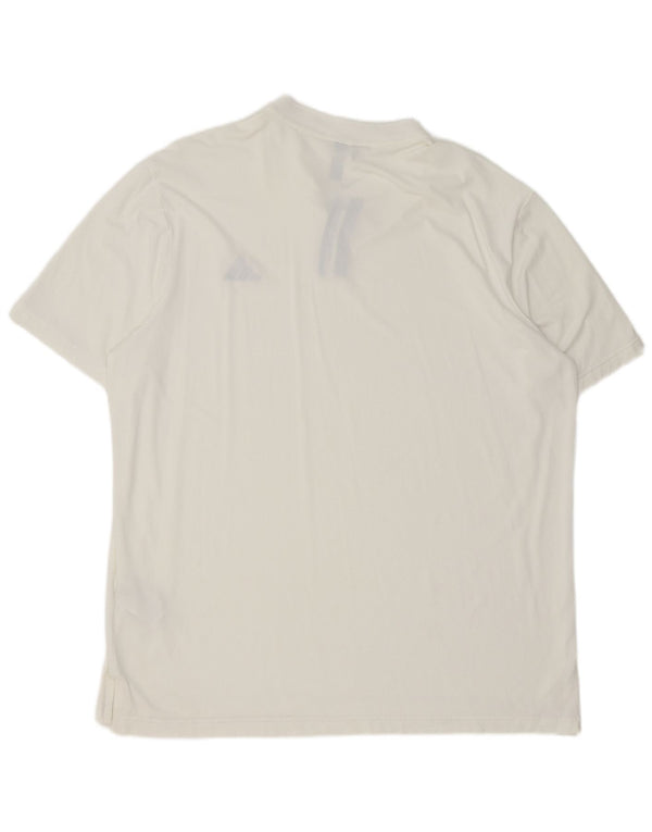 Adidas Herren Poloshirt XL Weiß Polyester