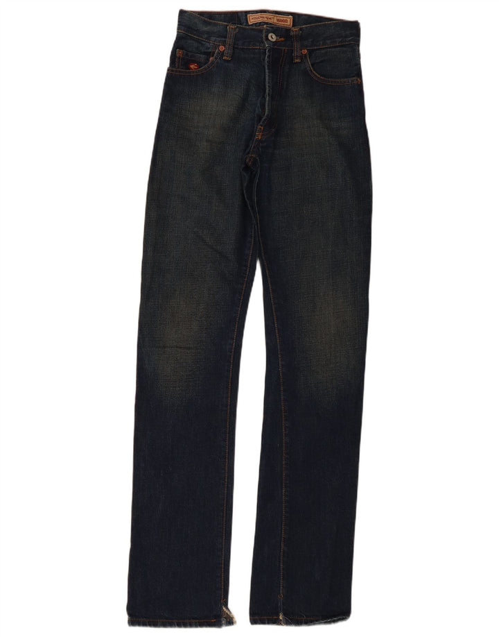 Energie Damen Straight Jeans W27 L34 Marineblaue Baumwolle