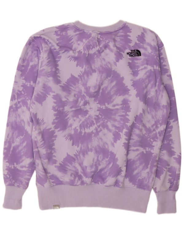 The North Face Damen-Sweatshirt mit lockerer Passform, UK 18, XL, Lila, Batikfärbung