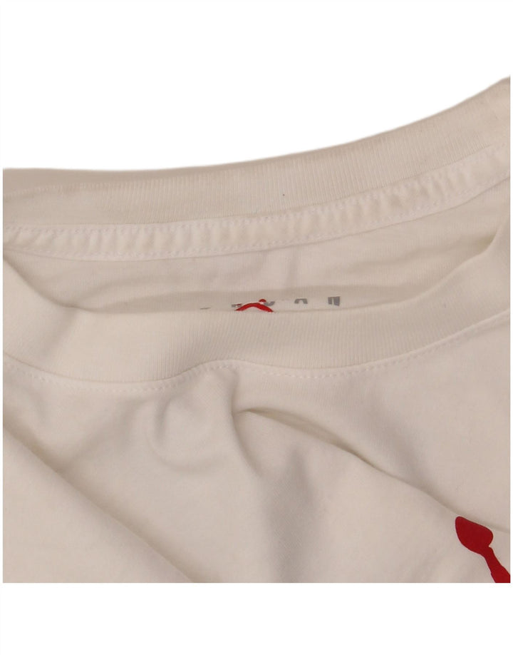 JORDAN Herren-T-Shirt mit Grafik, Größe S, weiße Baumwolle