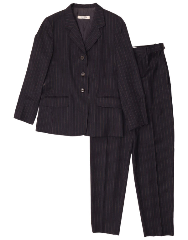 Marella Damen 2-teiliger Anzug UK 16 Large W32 L31 Marineblauer Nadelstreifen