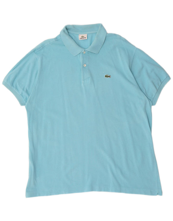 Lacoste Herren Poloshirt Größe 8 3XL Blaue Baumwolle