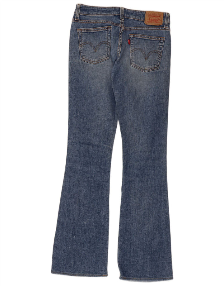 Levi's Damen 518 Super Low Bootcut Jeans Größe 3 Small W28 L32 Blaue Baumwolle