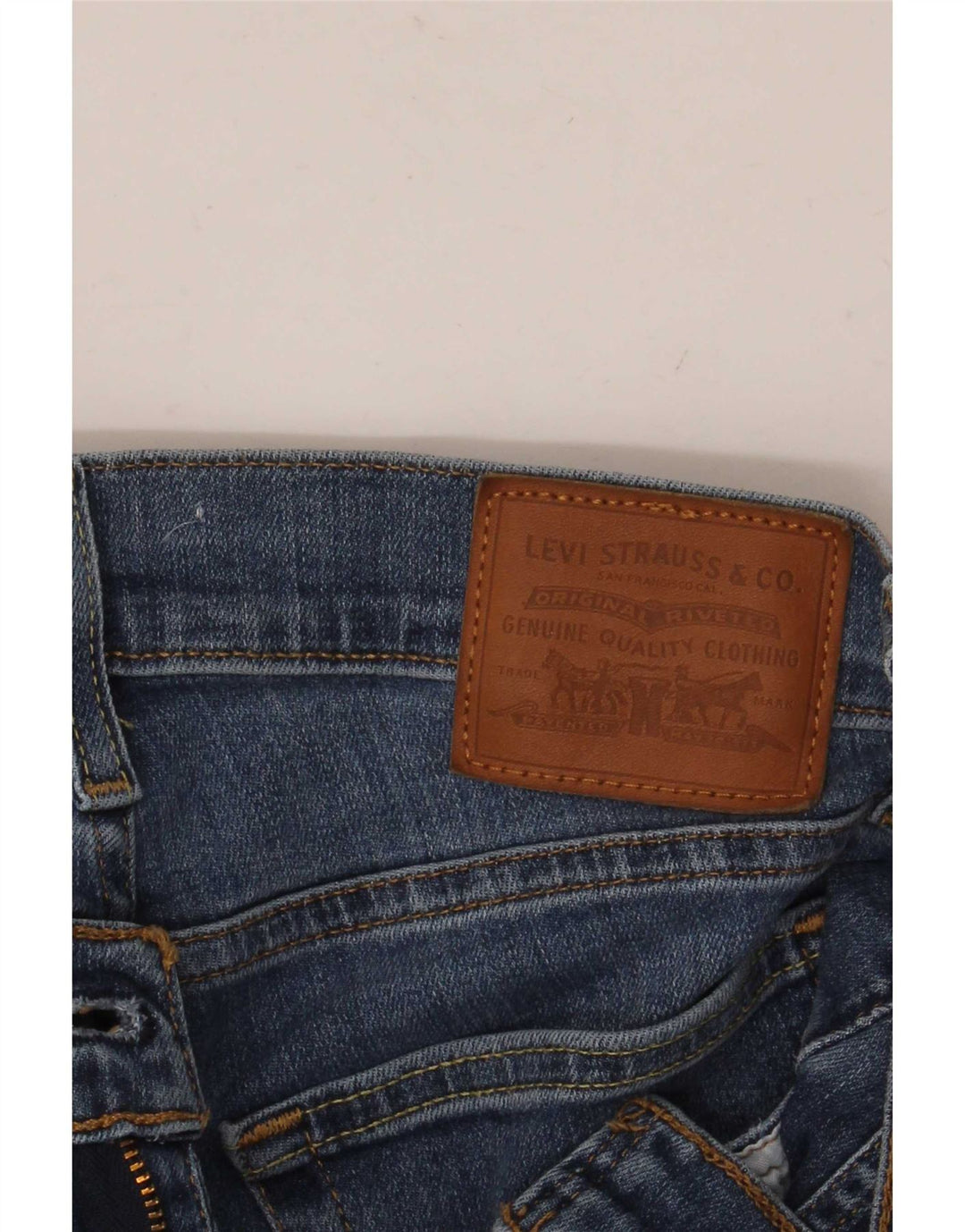 Levi's Damen Distressed Slim Jeans W26 L32 Blau