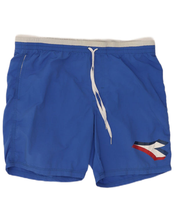 Diadora Herren-Badeshorts mit Grafik, XL, Blau, Farbblock
