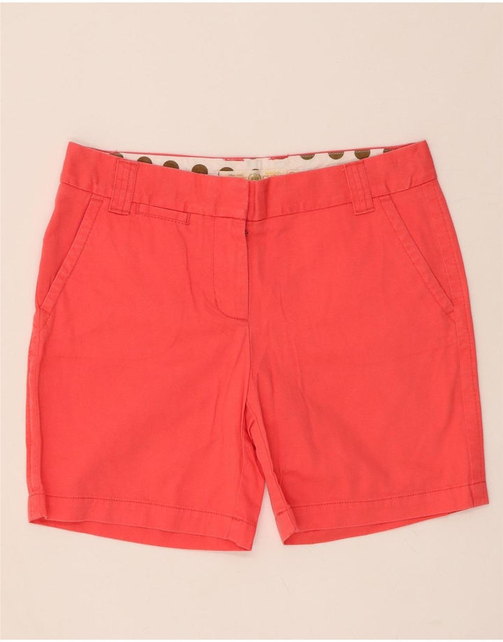 J. Crew Damen City Fit Chino Shorts US 4 Small W32 Rosa Baumwolle