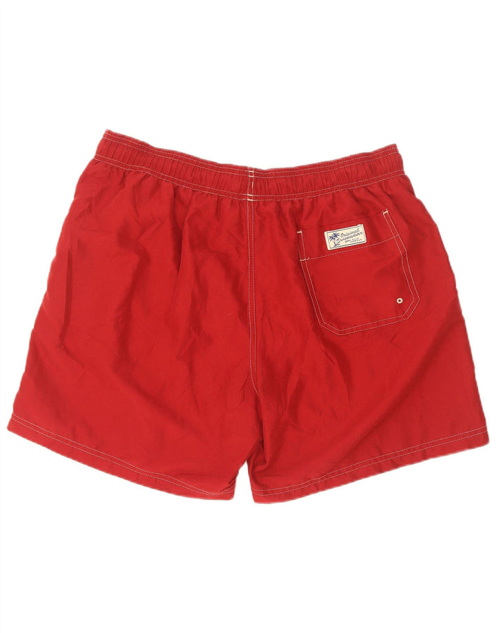 Marks & Spencer Herren-Badeshorts, groß, rot, Polyester