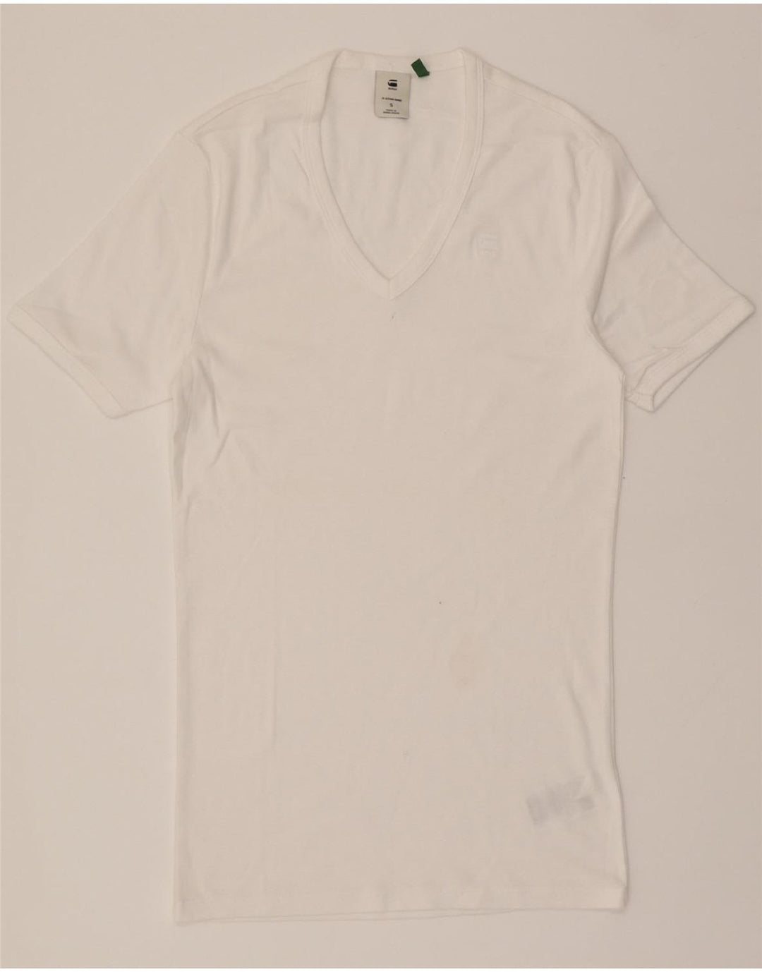 G-STAR Womens T-Shirt Top UK 10 Small White Cotton Vintage G-Star and Second-Hand G-Star from Messina Hembry 