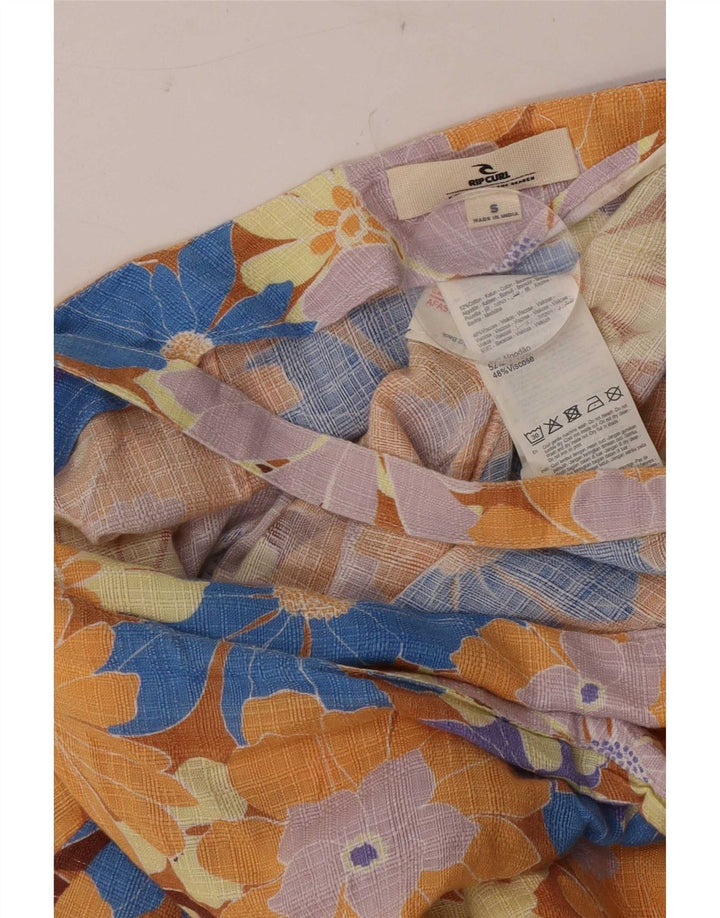 Rip Curl Damen-Wickelrock, Größe S, Größe S, mehrfarbig, Blumenmuster, Baumwolle