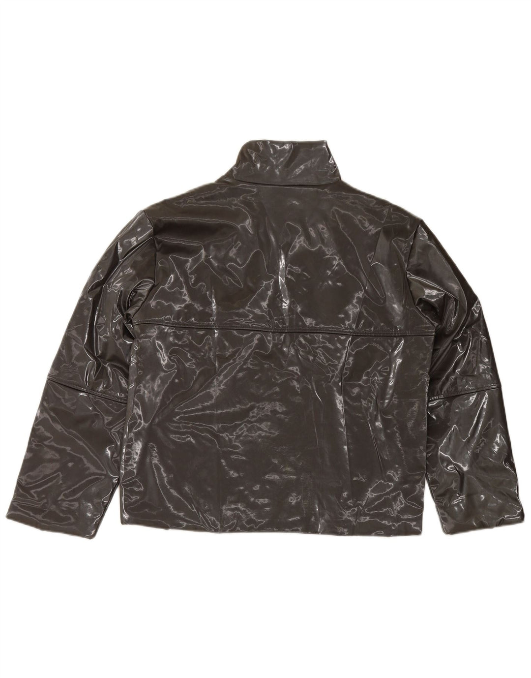 Crazy World Damen Übergroße Bomberjacke UK 14 Mittelschwarzes Polyester
