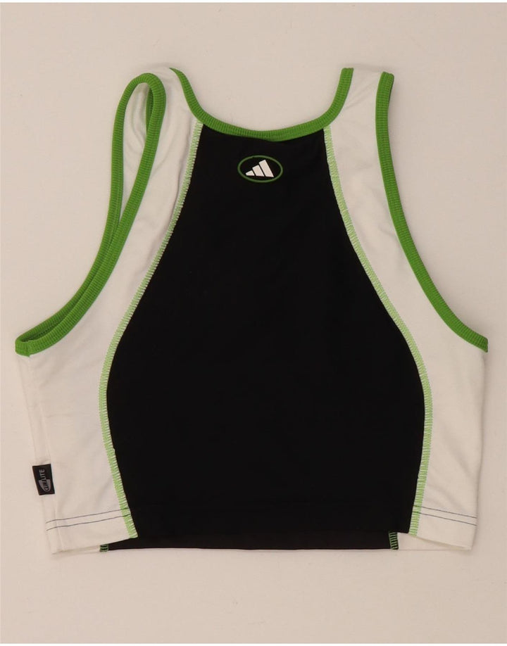 ADIDAS Damen Climalite Sport-BH-Oberteil UK 16 Large Schwarz Colourblock