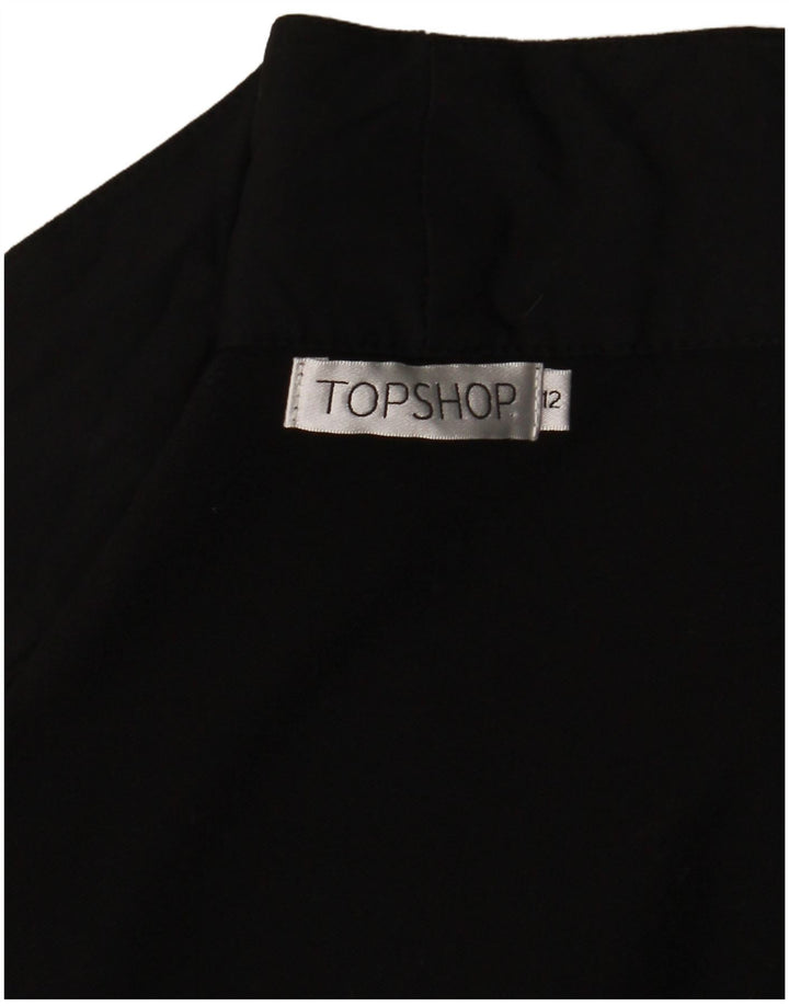 Topshop Damen Boleropullover UK 12 Medium Schwarz
