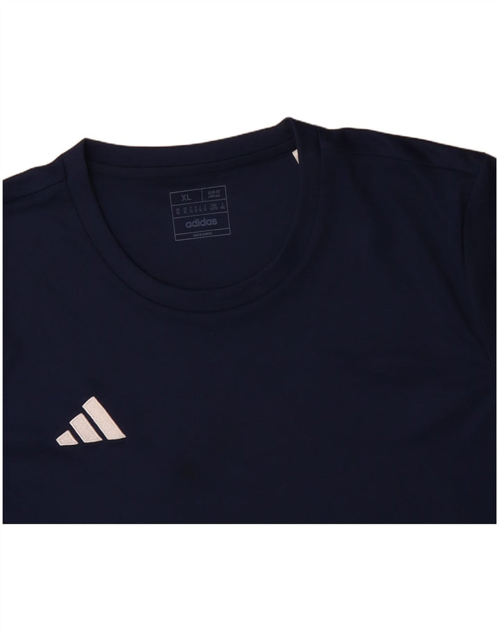 ADIDAS Herren Aeroready Slim Fit T-Shirt Top XL Marineblau Polyester