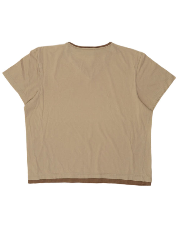 Champion Damen T-Shirt Top UK 18 XL Beige