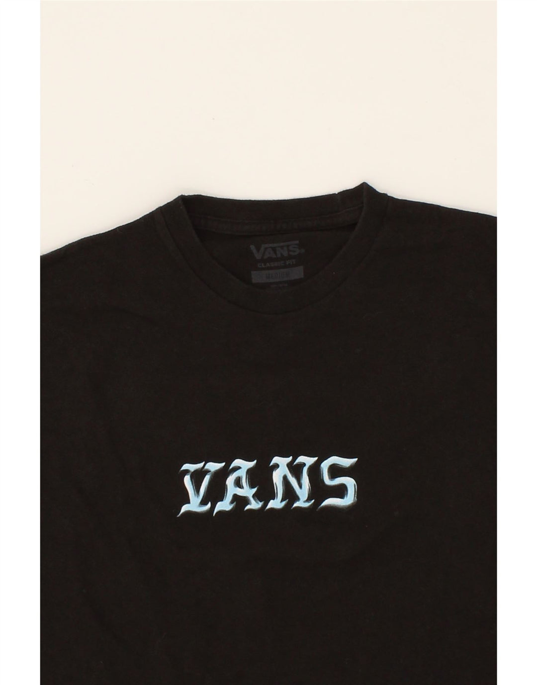 VANS Womens Classic Fit Graphic T-Shirt Top Medium Black Cotton Vintage Vans and Second-Hand Vans from Messina Hembry 