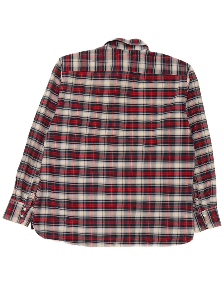 Tommy Hilfiger Herren Custom Fit Hemd XL Mehrfarbig kariert Baumwolle