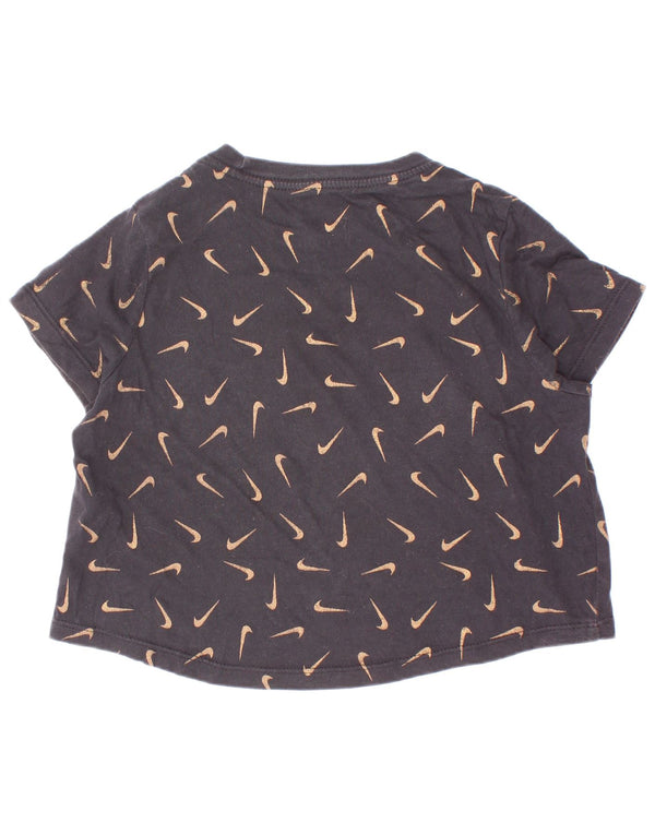 Nike Mädchen-T-Shirt mit Grafik, 8–9 Jahre, Größe S, Schwarz, gepunktet