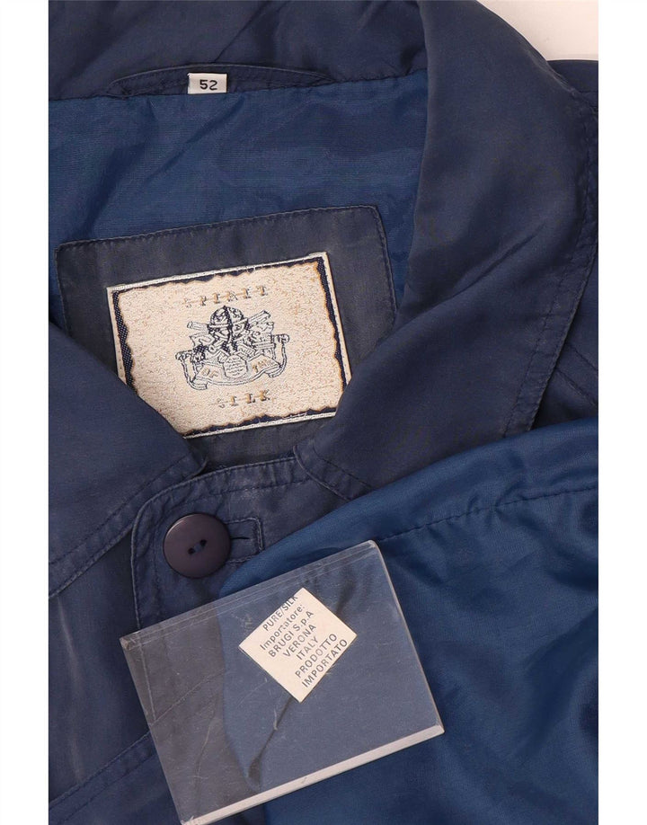 Spirit Herren Bomberjacke IT 52 XL Marineblau Seide