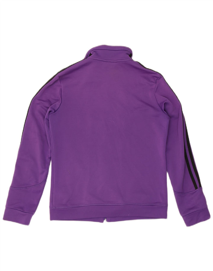Adidas Damen Trainingsanzug Top Jacke UK 14 Medium Lila Polyester