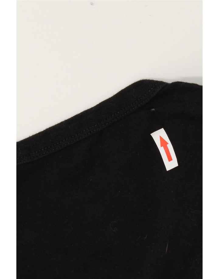 Guess Herren-T-Shirt mit Grafik, mittelschwarz, Baumwolle