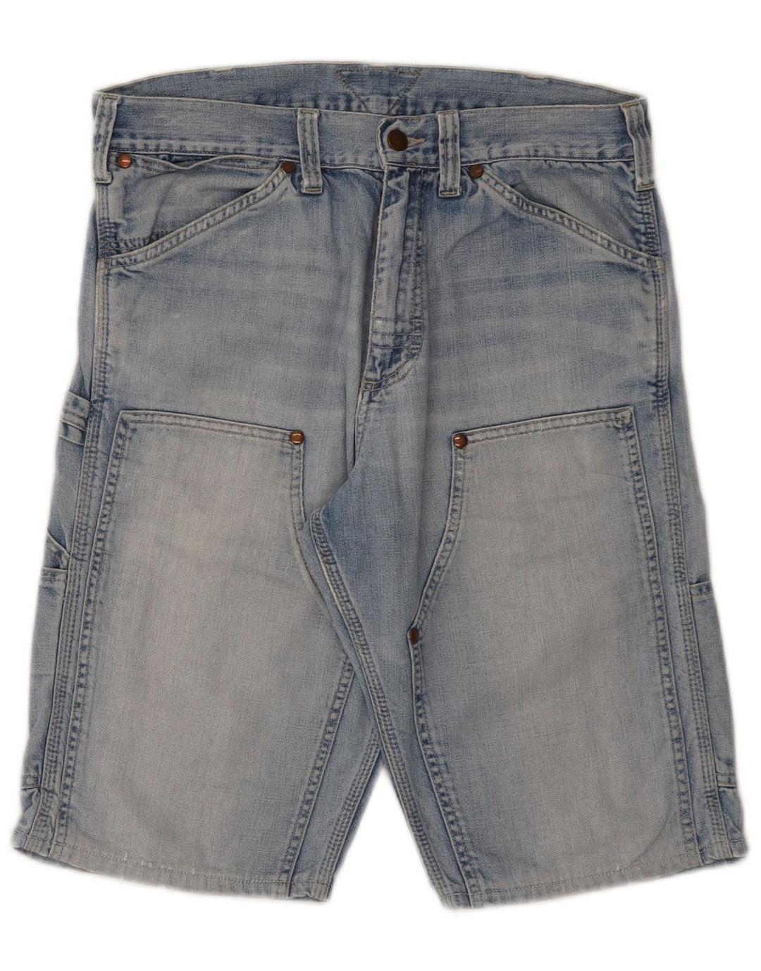 Meltin' Pot Herren Cargo-Jeansshorts W31 Mittelblau